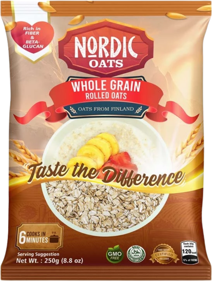 Nordic Whole Grain Rolled Oats 250G